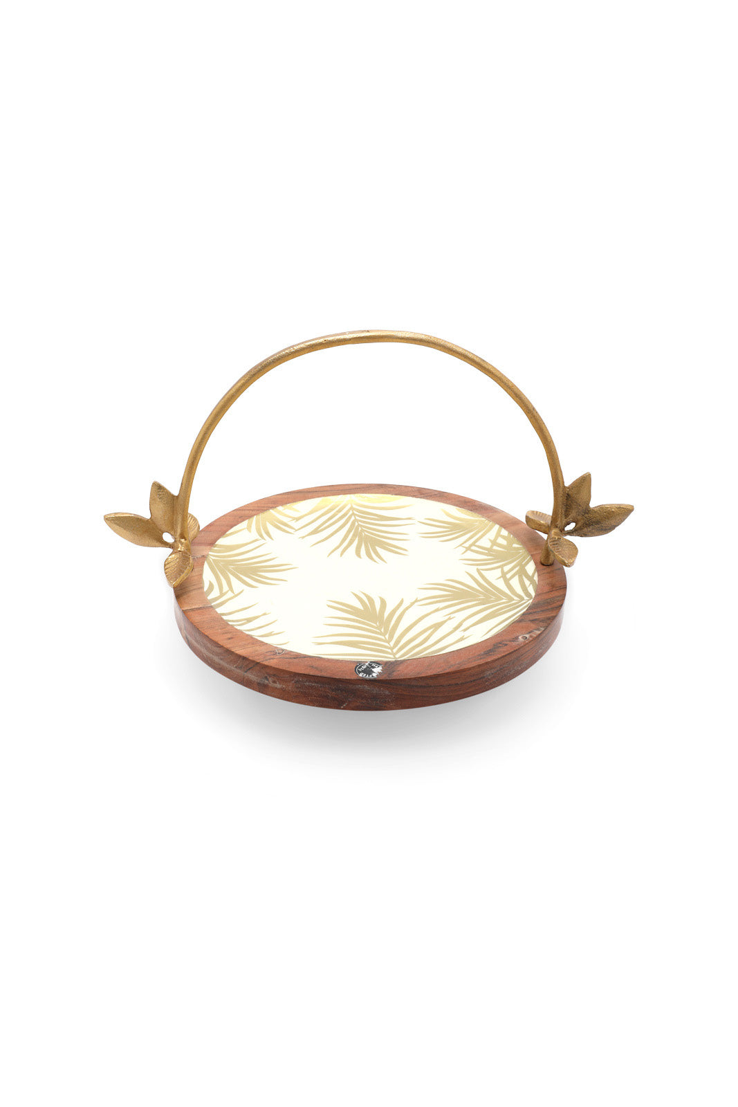 Redtag-Ivory-Round-Deep-Platter-With-Handle-Category:Bakeware,-Colour:Ivory,-Dept:Home,-Filter:Home-Dining,-HMW-DIN-Serveware,-Nature,-Non-Sale,-S22C,-Section:Homewares-Home-Dining-