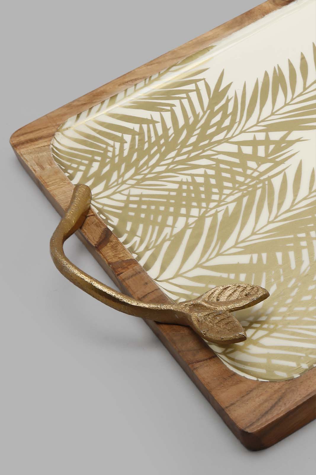 Redtag-Ivory-Rectangle-Tray-Category:Trays,-Colour:Ivory,-Filter:Home-Dining,-HMW-DIN-Serveware,-Non-Sale,-S22C,-Section:Homewares-Home-Dining-