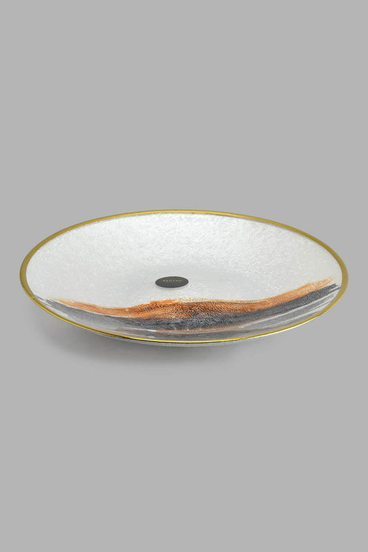 Redtag-Gold-Band-Gradient-Dinner-Plate-Dinner-Plates-Home-Dining-