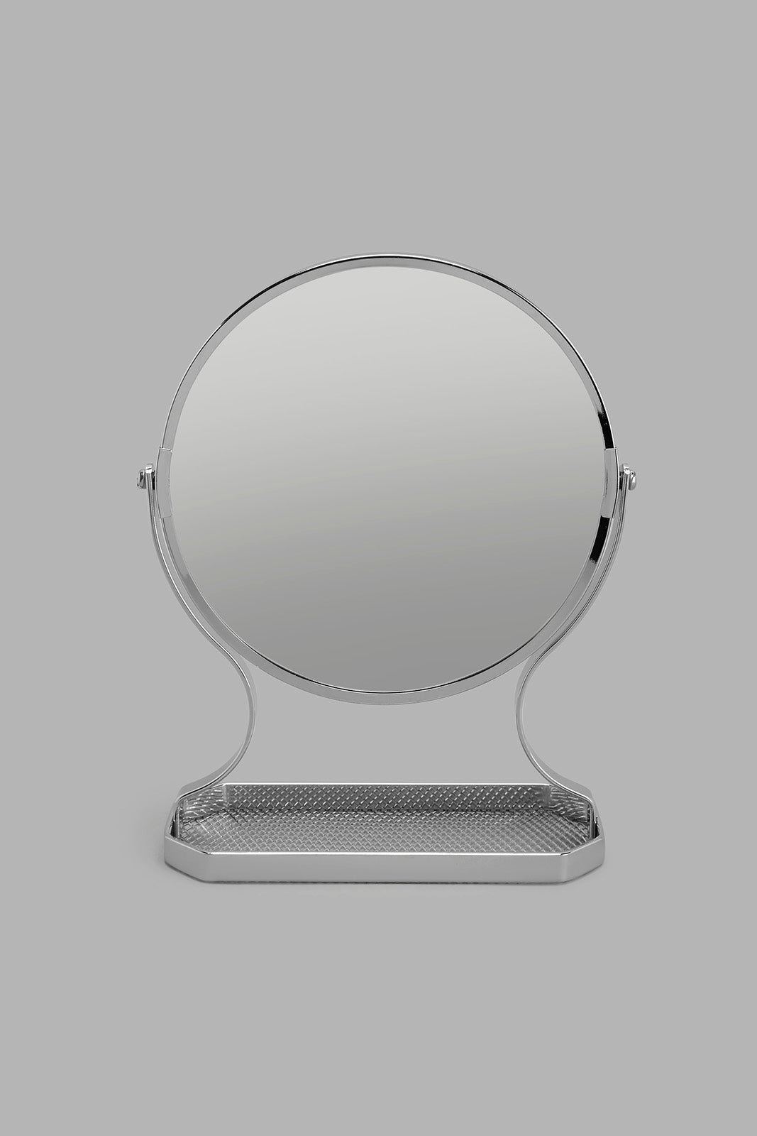 Redtag-Silver-Vanity-Mirror-Category:Bathroom-Accessories,-Colour:Silver,-Deals:New-In,-Filter:Home-Bathroom,-HMW-BAC-Bath-Accessories,-New-In-HMW-BAC,-Non-Sale,-Section:Homewares,-W22O-Home-Bathroom-