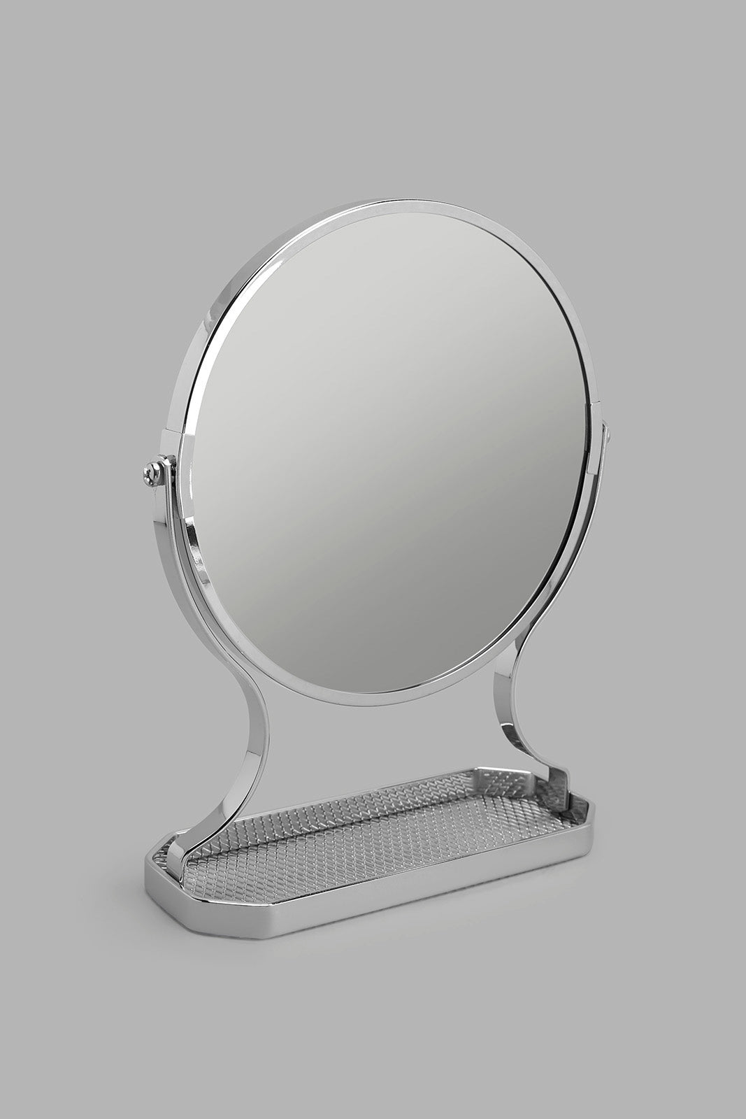 Redtag-Silver-Vanity-Mirror-Category:Bathroom-Accessories,-Colour:Silver,-Deals:New-In,-Filter:Home-Bathroom,-HMW-BAC-Bath-Accessories,-New-In-HMW-BAC,-Non-Sale,-Section:Homewares,-W22O-Home-Bathroom-