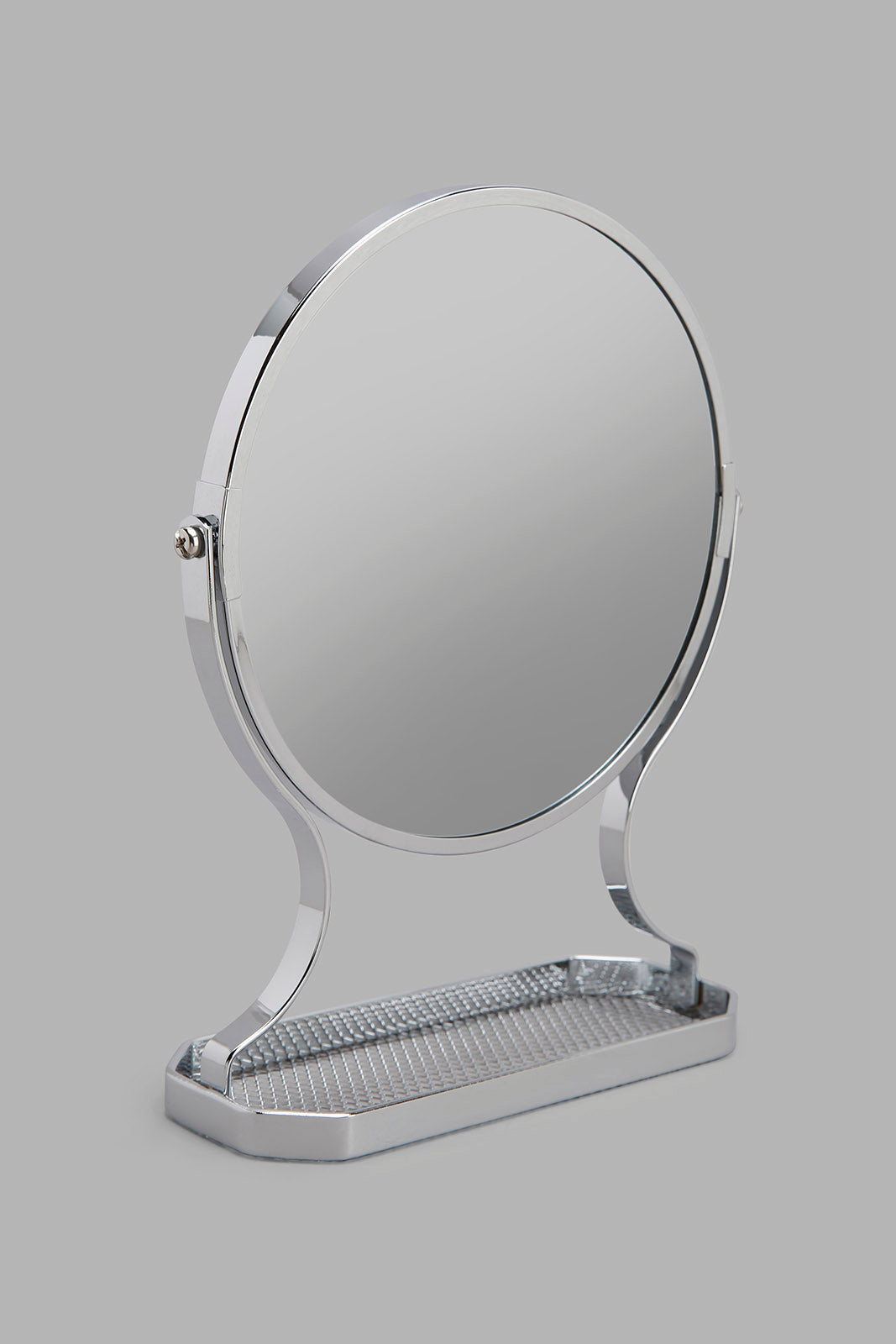 Redtag-Silver-Vanity-Mirror-Category:Bathroom-Accessories,-Colour:Silver,-Deals:New-In,-Filter:Home-Bathroom,-HMW-BAC-Bath-Accessories,-New-In-HMW-BAC,-Non-Sale,-Section:Homewares,-W22O-Home-Bathroom-