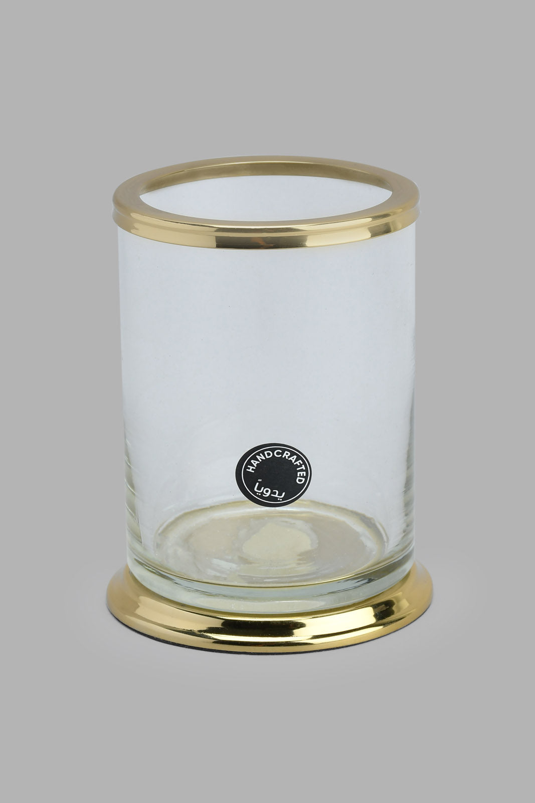 Redtag-Gold-Clear-Glass-Tumbler-Tumblers-Home-Bathroom-