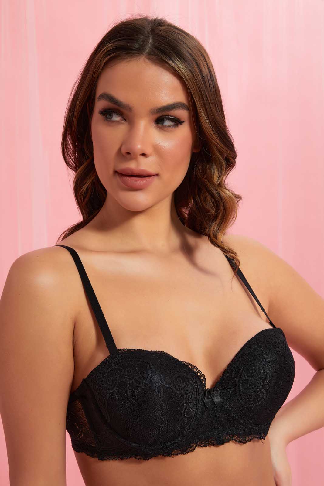 Redtag-Black-Plain-Lace-Balconette-Bra-Balconette-Women's-