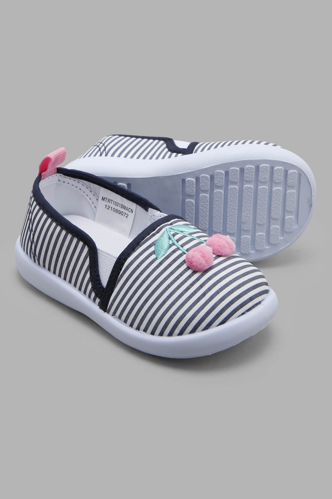 Redtag-Navy-Cherry-Pump-Bundle,-Category:Trainers,-Colour:Navy,-Deals:3-For-90,-Deals:New-In,-Filter:Girls-Footwear-(1-to-3-Yrs),-ING-Trainers,-New-In-ING-FOO,-Section:Girls-(0-to-14Yrs),-W22O-Infant-Girls-1 to 3 Years