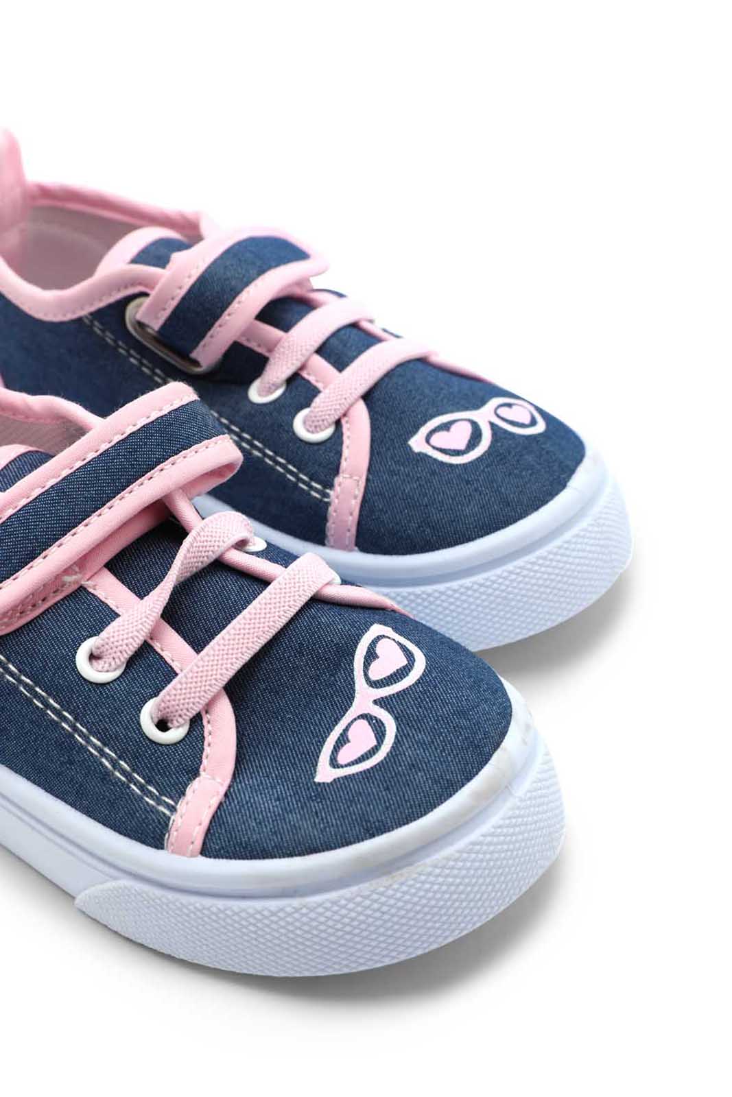 Redtag-Denim-Glasses-Pump-2FOR79,-Category:Trainers,-Colour:Denim,-Deals:2-FOR-79,-Deals:New-In,-Dept:Girls,-Filter:Girls-Footwear-(1-to-3-Yrs),-ING-Trainers,-New-In-ING-FOO,-Section:Girls-(0-to-14Yrs),-W22O-Infant-Girls-