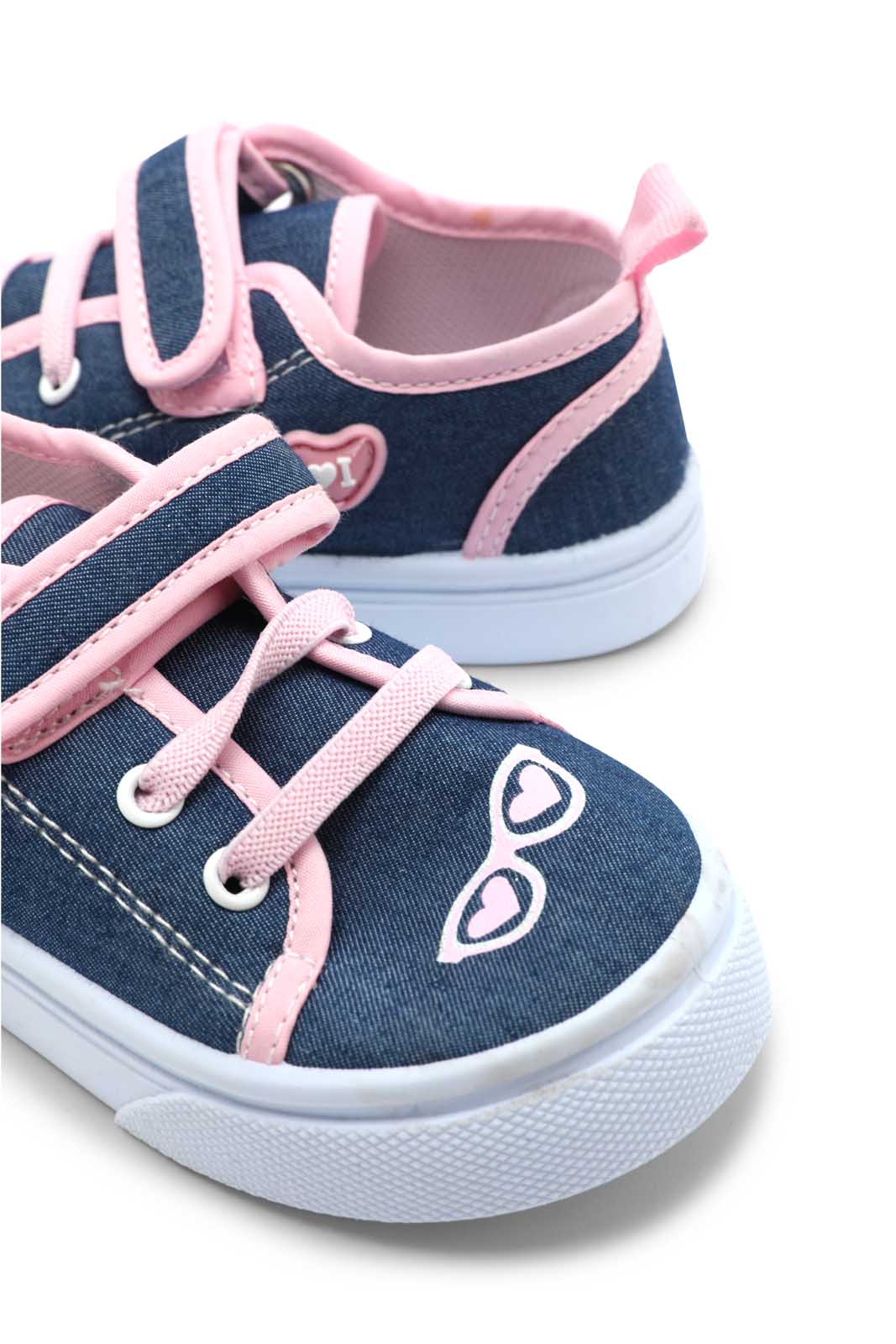 Redtag-Denim-Glasses-Pump-2FOR79,-Category:Trainers,-Colour:Denim,-Deals:2-FOR-79,-Deals:New-In,-Dept:Girls,-Filter:Girls-Footwear-(1-to-3-Yrs),-ING-Trainers,-New-In-ING-FOO,-Section:Girls-(0-to-14Yrs),-W22O-Infant-Girls-