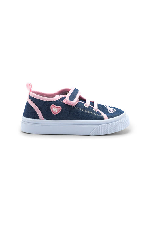 Redtag-Denim-Glasses-Pump-2FOR79,-Category:Trainers,-Colour:Denim,-Deals:2-FOR-79,-Deals:New-In,-Dept:Girls,-Filter:Girls-Footwear-(1-to-3-Yrs),-ING-Trainers,-New-In-ING-FOO,-Section:Girls-(0-to-14Yrs),-W22O-Infant-Girls-