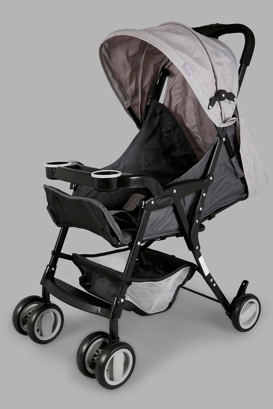 Redtag-Baby-Stroller-Dual-Tone-365,-Category:Baby-Carriers-and-Car-Seats,-Colour:Grey,-Deals:New-In,-Filter:Newborn-Accessories,-NBN-Baby-Carriers-and-Car-Seats,-New-In-NBN-ACC,-Non-Sale,-Section:Boys-(0-to-14Yrs),-Section:Girls-(0-to-14Yrs)-New-Born-Baby-