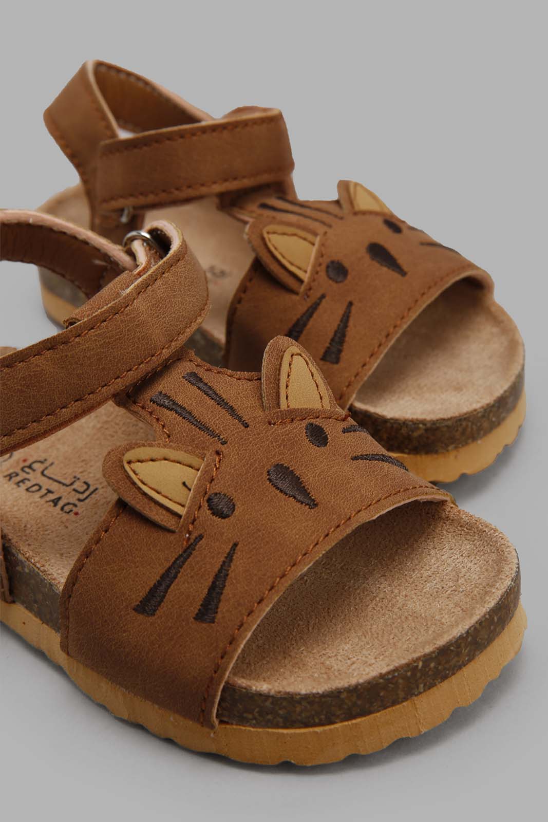 Redtag-Brown-Cat-Sandal-Category:Sandals,-Colour:Brown,-Deals:New-In,-Filter:Boys-Footwear-(1-to-3-Yrs),-INB-Sandals,-New-In-INB-FOO,-Non-Sale,-Section:Boys-(0-to-14Yrs),-W22O-Infant-Boys-1 to 3 Years