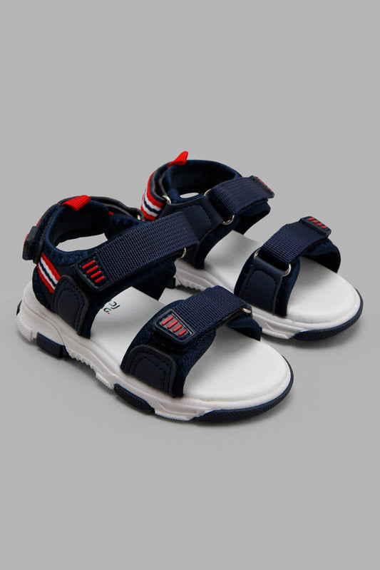 Redtag-Navy-Sport-Sandal-Category:Sandals,-Colour:Navy,-Deals:New-In,-Filter:Boys-Footwear-(1-to-3-Yrs),-INB-Sandals,-New-In-INB-FOO,-Non-Sale,-Section:Boys-(0-to-14Yrs),-W22O-Infant-Boys-1 to 3 Years