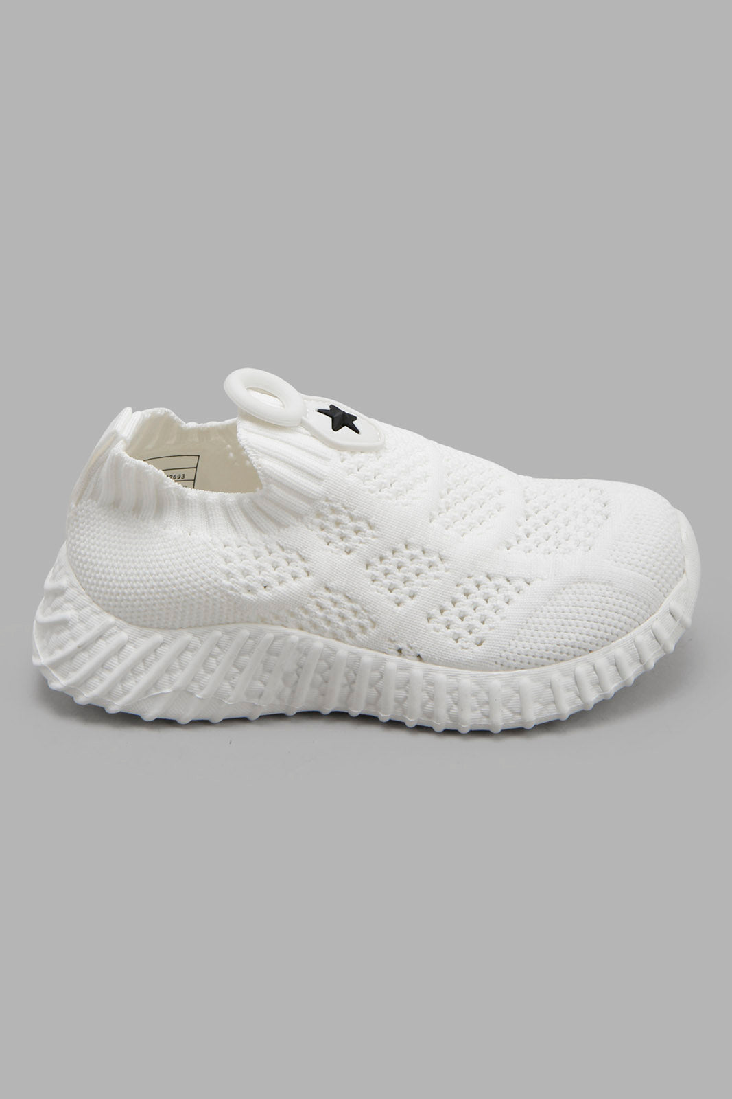Redtag-White-Fly-Knit-Slip-On--Infant-Boys-1 to 3 Years