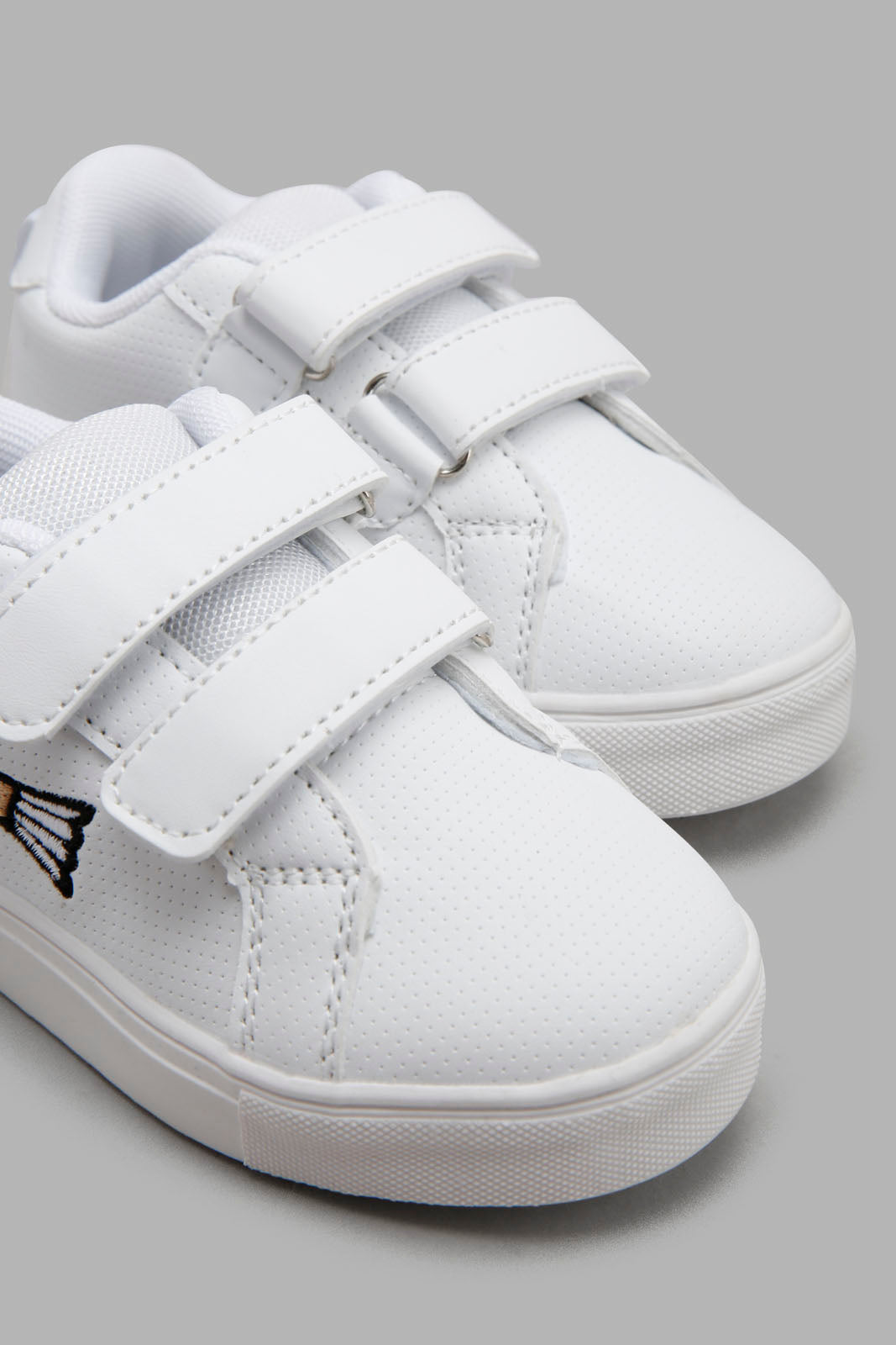 Redtag-White-Football-Printed-Sneaker-Category:Shoes,-Colour:White,-Filter:Boys-Footwear-(1-to-3-Yrs),-INB-Sandals,-New-In,-New-In-INB-FOO,-Non-Sale,-Section:Boys-(0-to-14Yrs),-W22O-Infant-Boys-1 to 3 Years