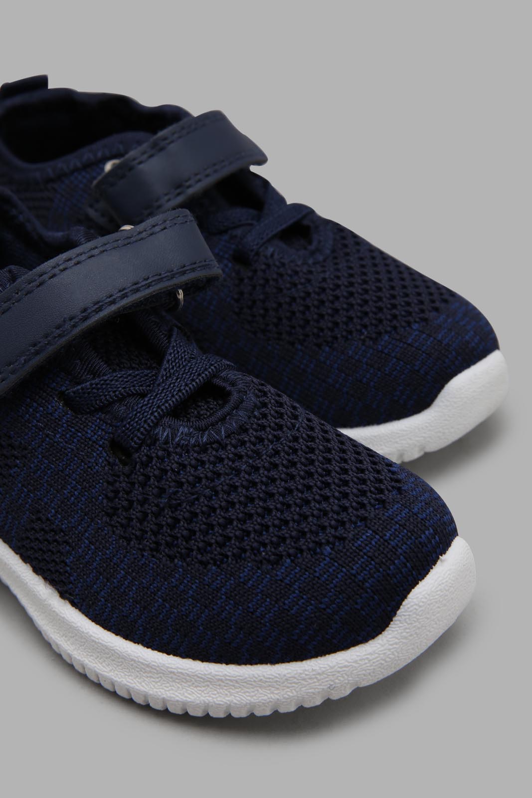 Redtag-Navy-Velcro-Strap-Sneaker-Category:Shoes,-Colour:Navy,-Filter:Boys-Footwear-(1-to-3-Yrs),-INB-Sandals,-New-In,-New-In-INB-FOO,-Non-Sale,-Section:Boys-(0-to-14Yrs),-W22O-Infant-Boys-1 to 3 Years