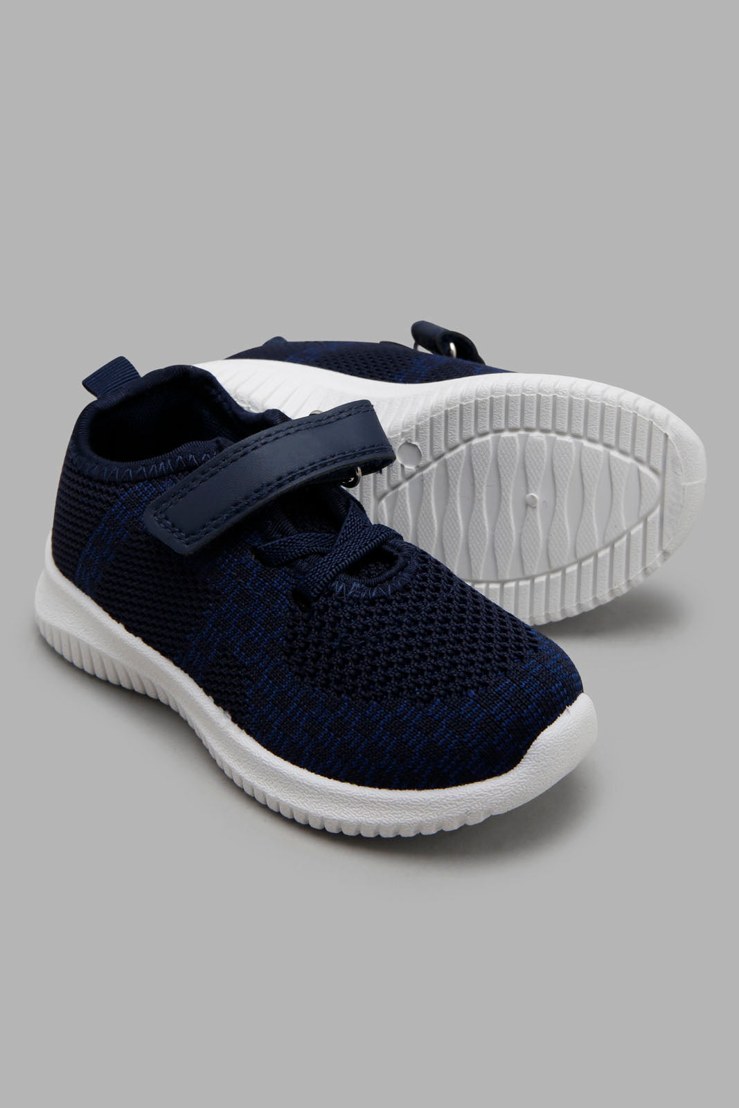 Redtag-Navy-Velcro-Strap-Sneaker-Category:Shoes,-Colour:Navy,-Filter:Boys-Footwear-(1-to-3-Yrs),-INB-Sandals,-New-In,-New-In-INB-FOO,-Non-Sale,-Section:Boys-(0-to-14Yrs),-W22O-Infant-Boys-1 to 3 Years