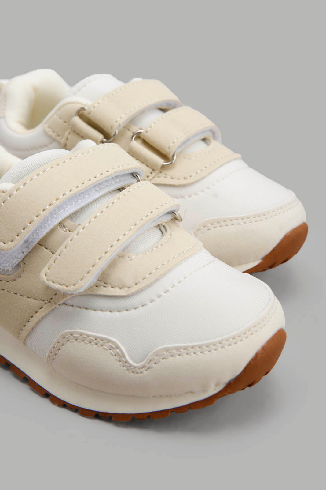 Redtag-Ivory-Velcro-Strap-Slim-Runner-Category:Shoes,-Colour:Ivory,-Deals:New-In,-Filter:Boys-Footwear-(1-to-3-Yrs),-INB-Sandals,-New-In-INB-FOO,-Non-Sale,-Section:Boys-(0-to-14Yrs),-W22O-Infant-Boys-1 to 3 Years