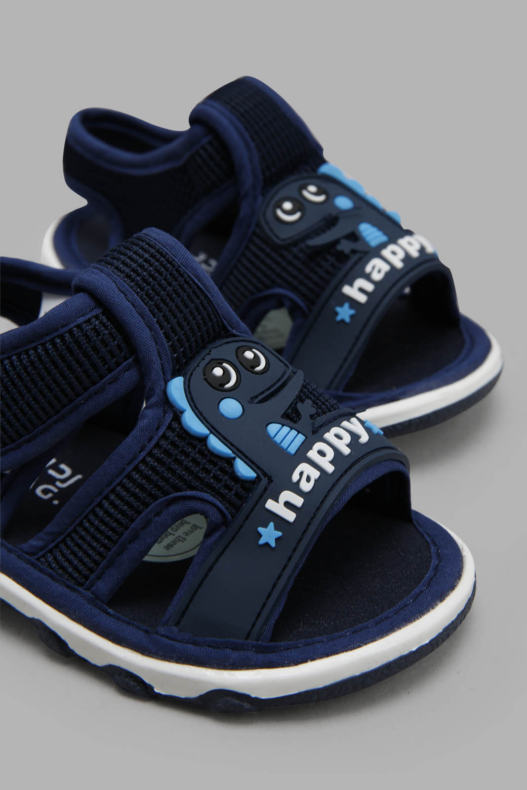 Redtag-Navy-Dinosaur-Pump--Infant-Boys-1 to 3 Years