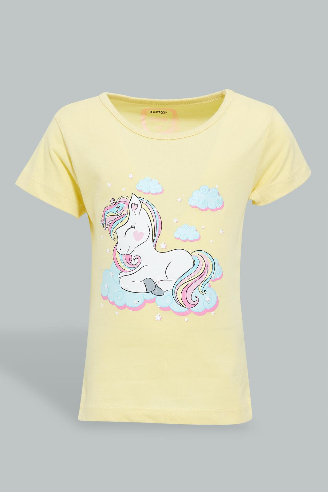 Redtag-Multi-Colour-Unicorn-Print-2Pcs-Pack-Short-&-Full-Length-Pyjama-Set-Colour:Assorted,-Filter:Infant-Girls-(3-to-24-Mths),-Infant-Girls-Pyjama-Sets,-New-In,-New-In-ING,-Non-Sale,-S22B,-Section:Kidswear-Infant-Girls-3 to 24 Months