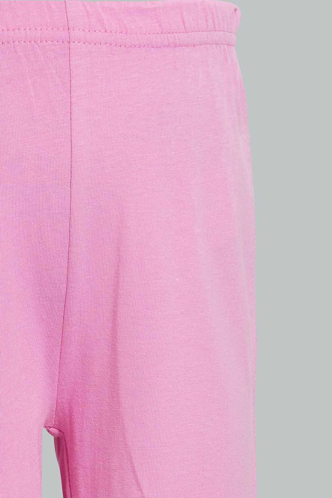 Redtag-Multi-Colour-Bunny-Aop-2-Pc-Pack-Full-Length-Pyjama-Set-Pyjama-Sets-Infant-Girls-3 to 24 Months