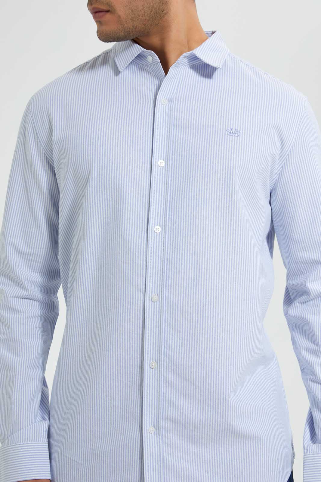 Redtag-Blue-Stripes-Oxford-Shirt-Casual-Shirts-Men's-