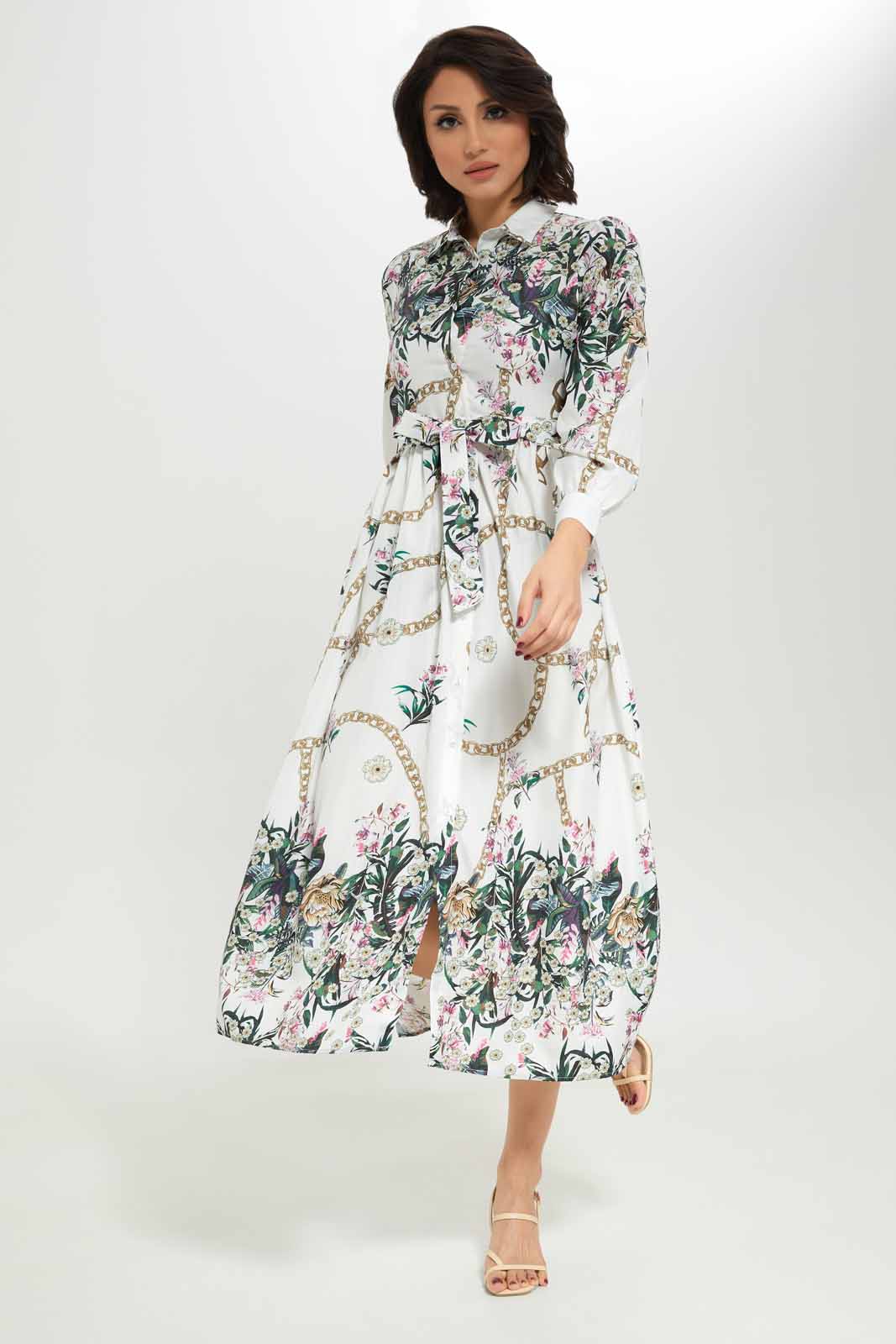 Redtag-White-Placement-Printed-Dress-Category:Dresses,-Colour:White,-Deals:New-In,-Dept:Ladieswear,-Filter:Women's-Clothing,-LDC,-LDC-Dresses,-New-In-LDC-APL,-Non-Sale,-Section:Women,-W22O-Women's-