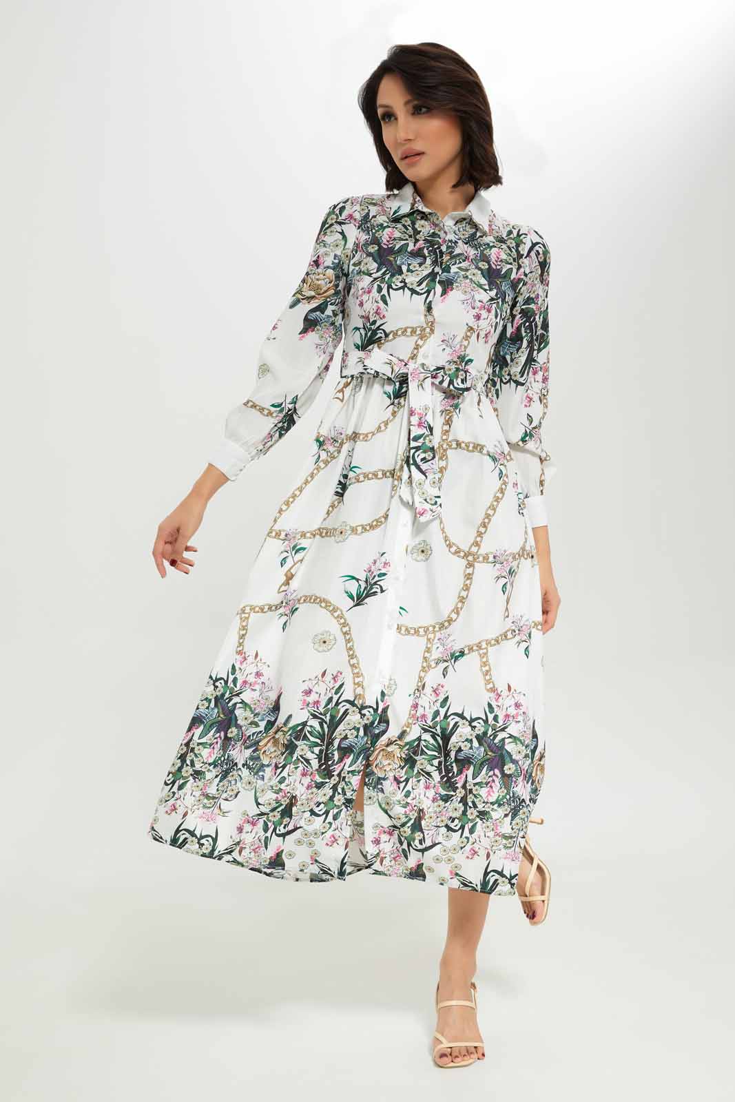 Redtag-White-Placement-Printed-Dress-Category:Dresses,-Colour:White,-Deals:New-In,-Dept:Ladieswear,-Filter:Women's-Clothing,-LDC,-LDC-Dresses,-New-In-LDC-APL,-Non-Sale,-Section:Women,-W22O-Women's-