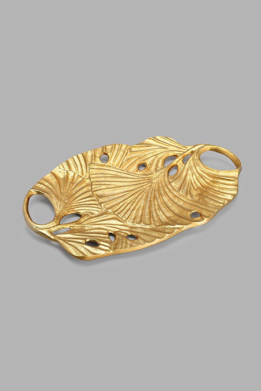 Redtag-Gold-Leaf-Tray-Trays-Home-Decor-