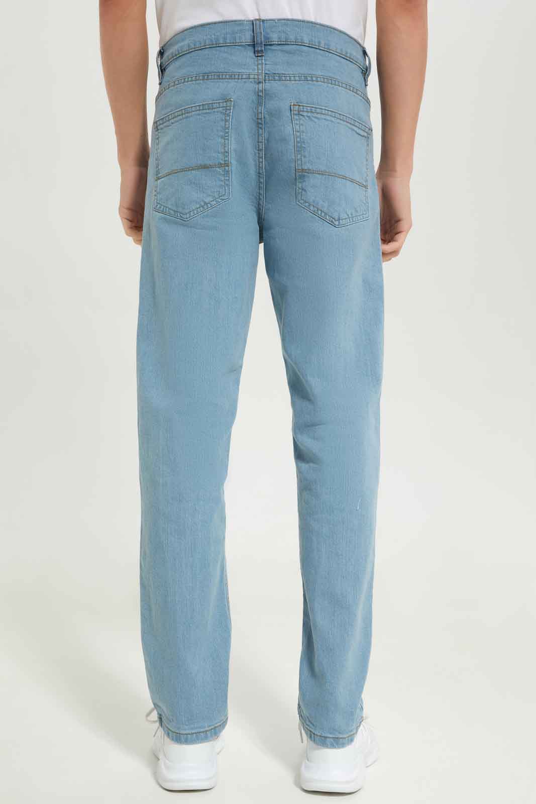 Redtag-Light-Wash-Straight-Fit-Jean-Category:Jeans,-Colour:Lightwash,-Dept:Menswear,-Filter:Men's-Clothing,-Men-Jeans,-Non-Sale,-S22A,-Section:Men,-TBL-Men's-