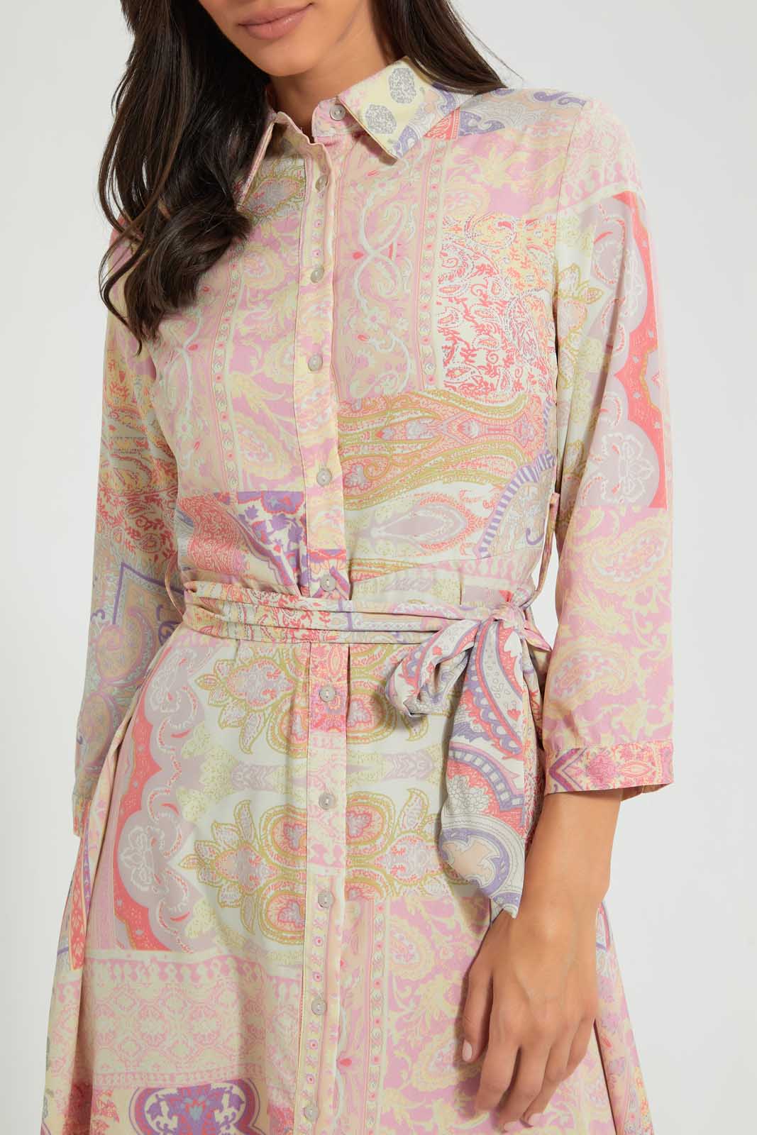 Redtag-Multicolor-Print-Shirt-Dress-Dresses-Women's-