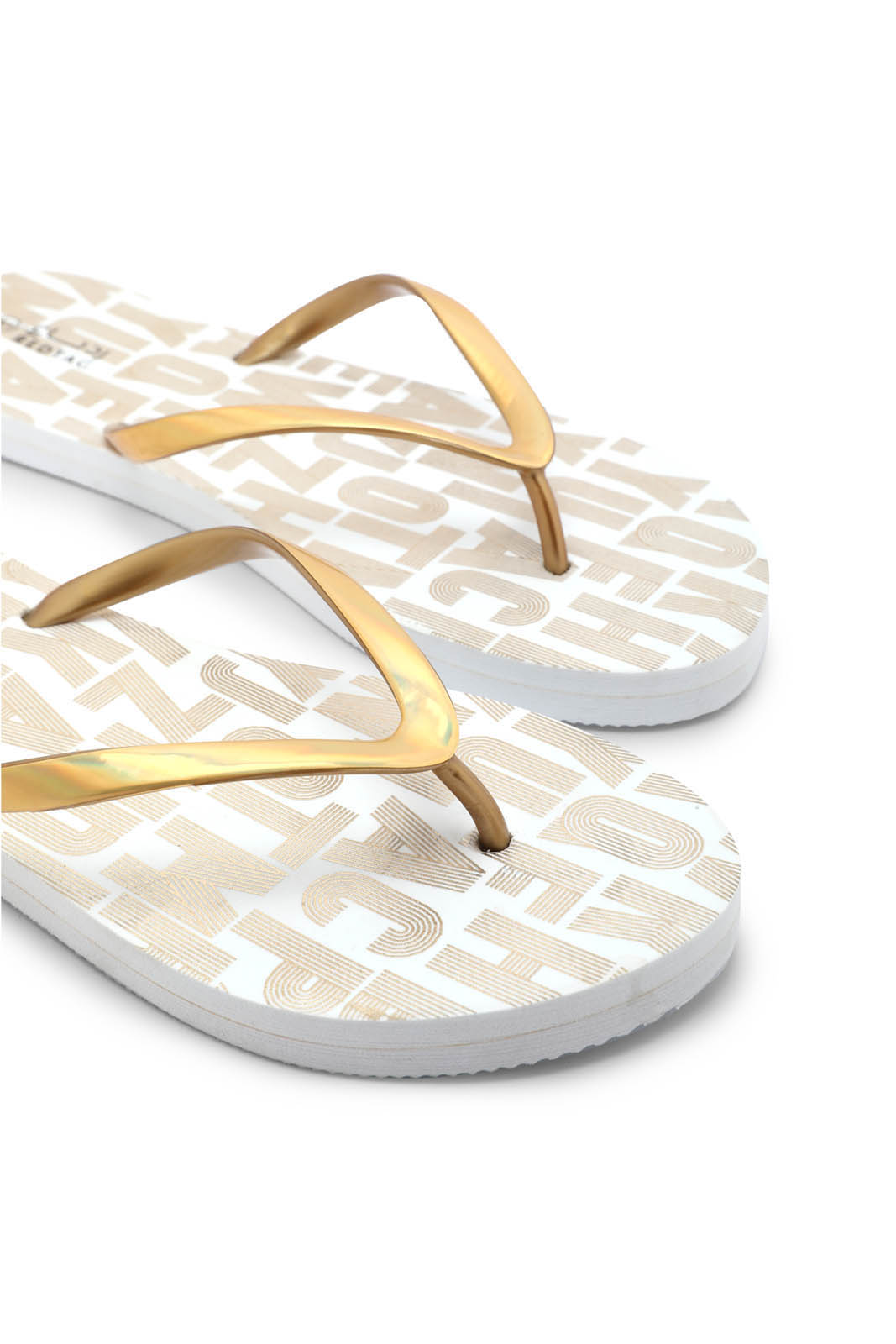 Redtag-Gold-Slogan-Flip-Flop-Category:Flip-Flops,-Colour:Gold,-Deals:New-In,-Dept:Ladieswear,-Filter:Women's-Footwear,-New-In-Women-FOO,-Section:Women,-W22O,-Women-Flip-Flops-Women's-