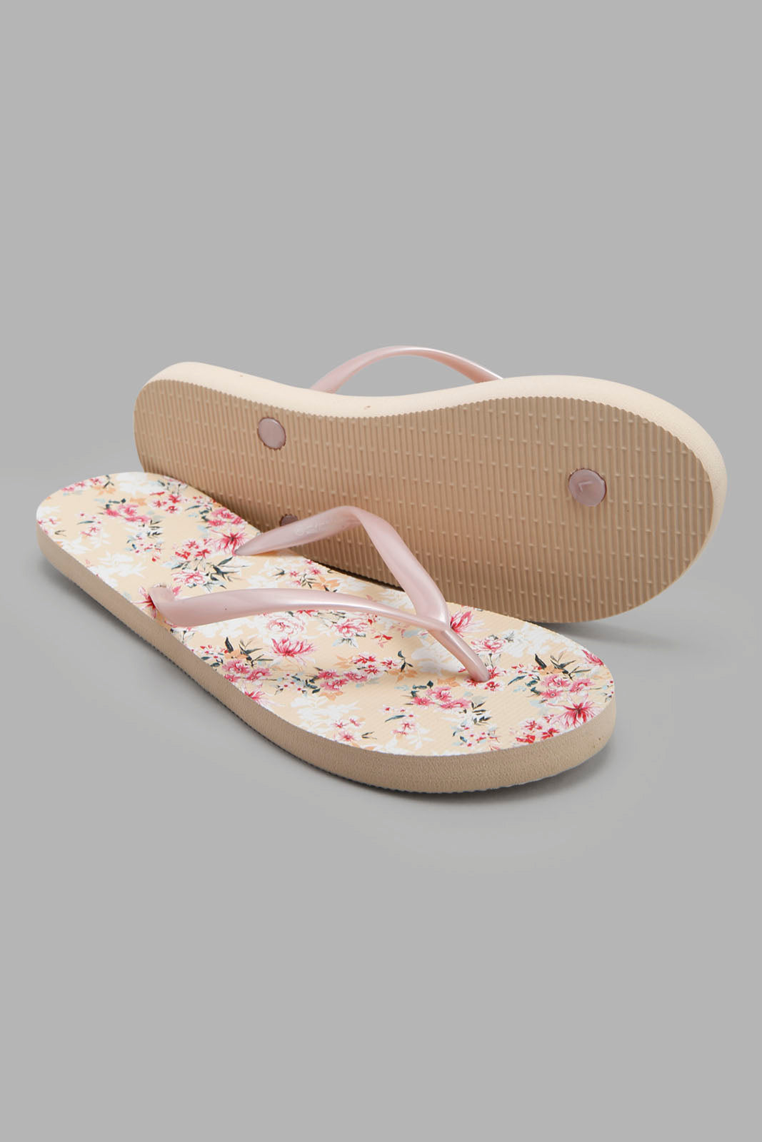 Redtag-Pink-Floral-Print-Flip-Flop-Category:Flip-Flops,-Colour:Pink,-Deals:3-For-50,-Deals:New-In,-Filter:Women's-Footwear,-New-In-Women-FOO,-Non-Sale,-Section:Women,-W22O,-Women-Flip-Flops-Women's-