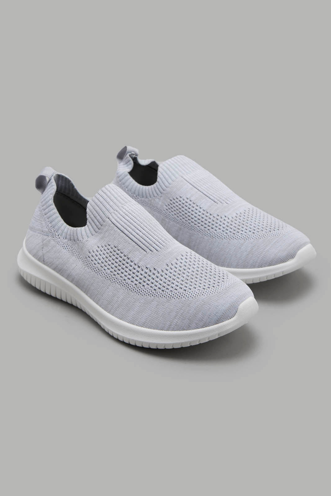 Redtag-Grey-Slip-On-Sneaker-Category:Trainers,-Colour:Grey,-Deals:New-In,-Filter:Women's-Footwear,-New-In-Women-FOO,-Non-Sale,-Section:Women,-W22O,-Women-Trainers-Women's-
