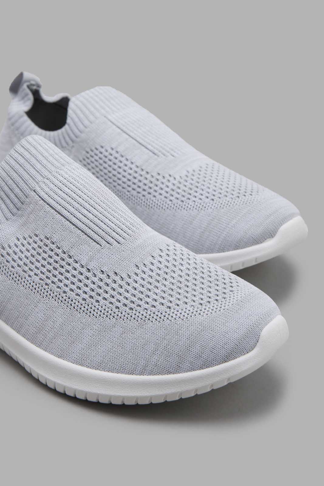 Redtag-Grey-Slip-On-Sneaker-Category:Trainers,-Colour:Grey,-Deals:New-In,-Filter:Women's-Footwear,-New-In-Women-FOO,-Non-Sale,-Section:Women,-W22O,-Women-Trainers-Women's-