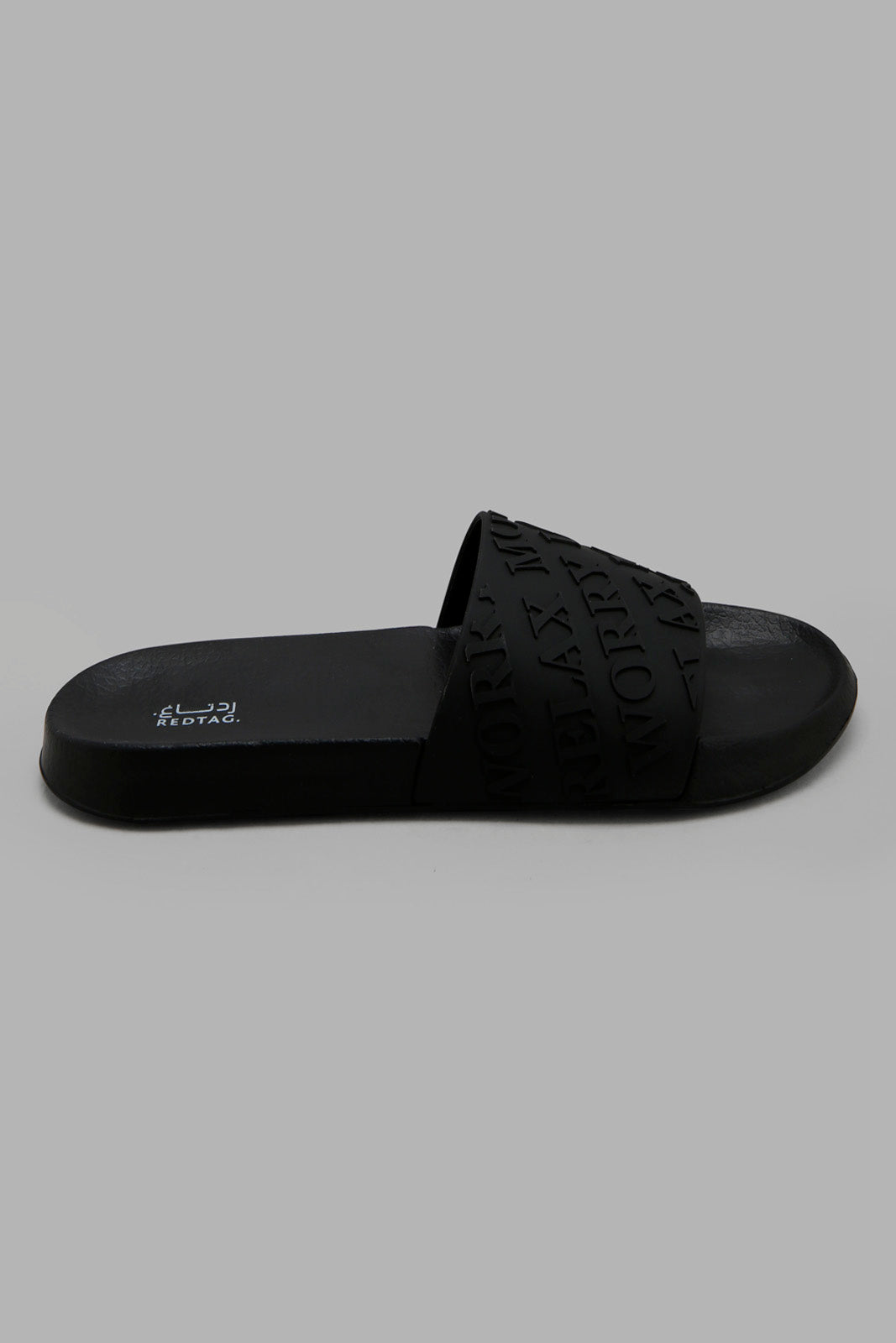 Redtag-Black-Slogan-Upper-Slide-Bundle,-Category:Flip-Flops,-Colour:Black,-Deals:3-For-90,-Deals:New-In,-Filter:Women's-Footwear,-New-In-Women-FOO,-Section:Women,-W22O,-Women-Flip-Flops-Women's-