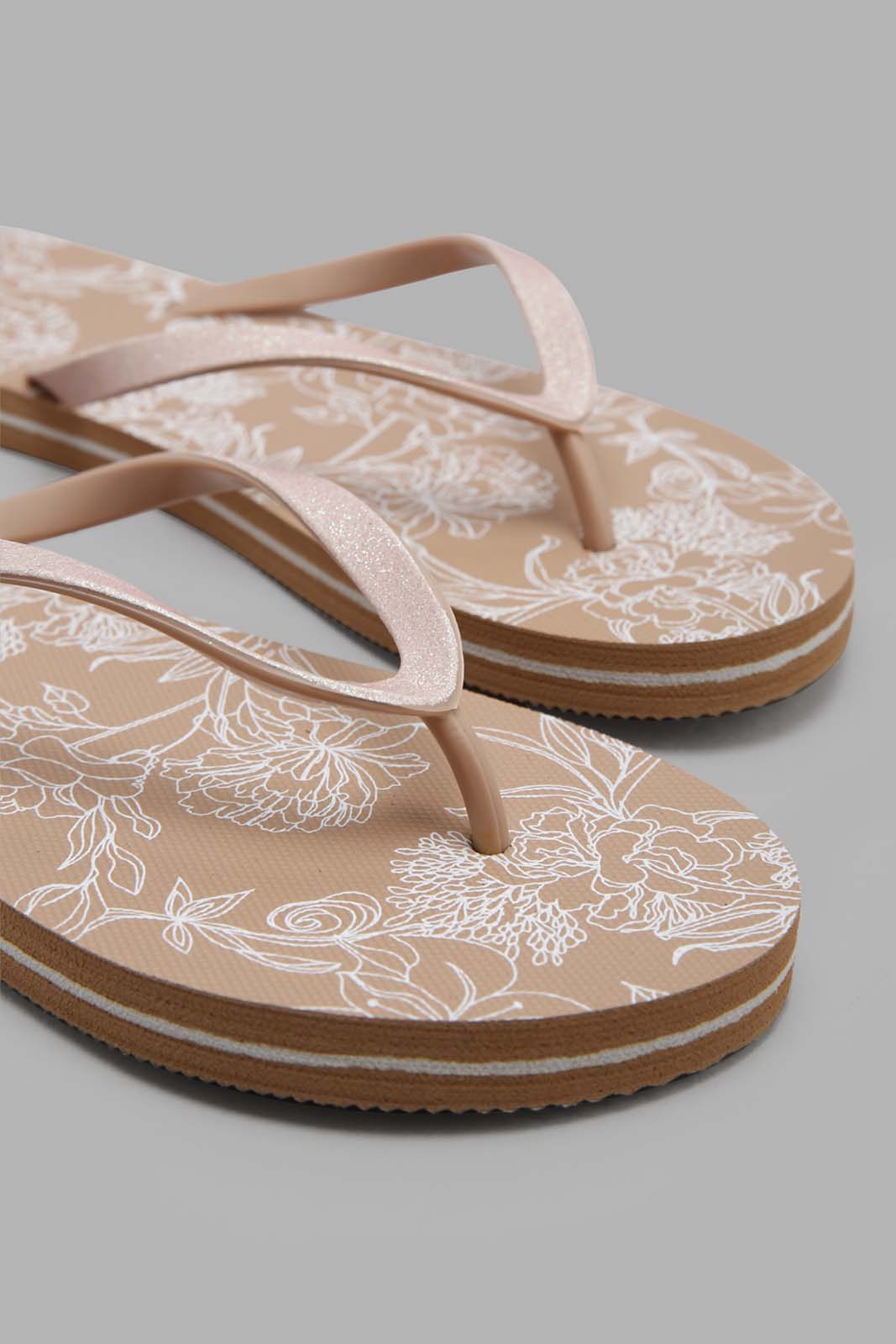 Redtag-Taupe-Floral-Print-Flip-Flop-Bundle,-Category:Flip-Flops,-Colour:Taupe,-Deals:4-For-90,-Deals:New-In,-Filter:Women's-Footwear,-New-In-Women-FOO,-Section:Women,-W22O,-Women-Flip-Flops-Women's-