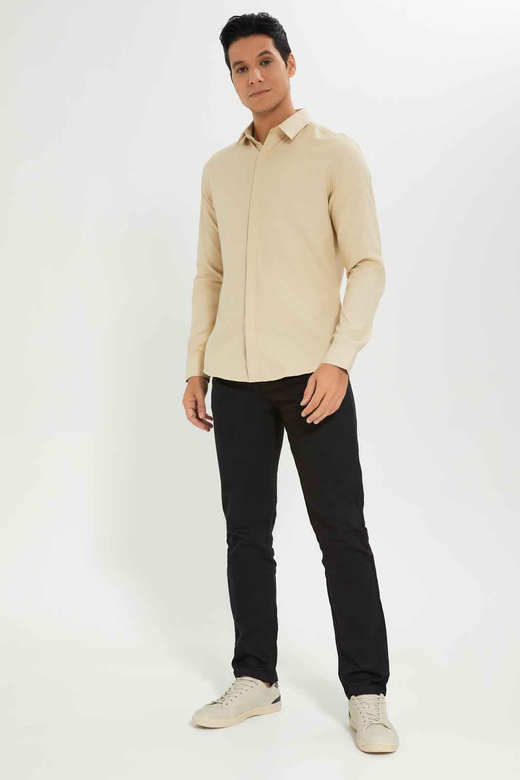 Redtag-Black-Straight-Fit-Chino-Category:Trousers,-Colour:Black,-Dept:Menswear,-Filter:Men's-Clothing,-Men-Trousers,-Non-Sale,-S22A,-Section:Men,-TBL-Men's-