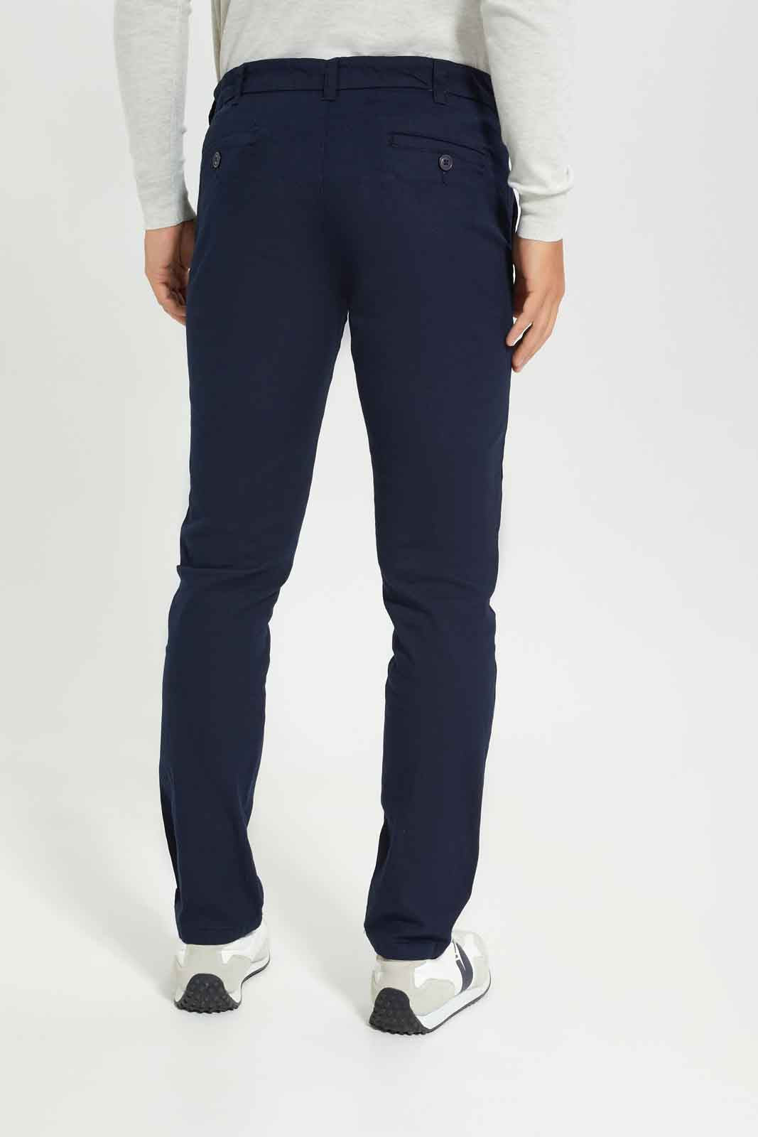 Redtag-Navy-Straight-Fit-Chino-Category:Trousers,-Colour:Navy,-Dept:Menswear,-Filter:Men's-Clothing,-Men-Trousers,-Non-Sale,-S22A,-Section:Men,-TBL-Men's-