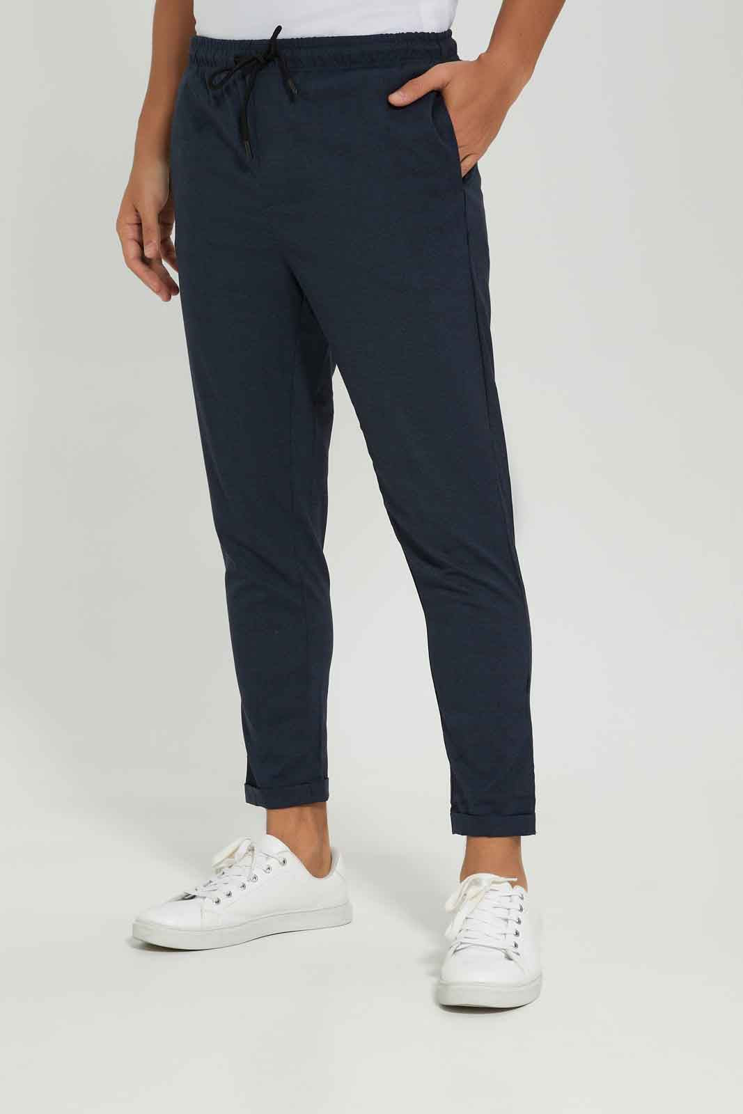 Redtag-Navy-Jogger-Category:Trousers,-Colour:Navy,-Dept:Menswear,-Filter:Men's-Clothing,-Men-Trousers,-Non-Sale,-S22A,-Section:Men,-TBL-Men's-