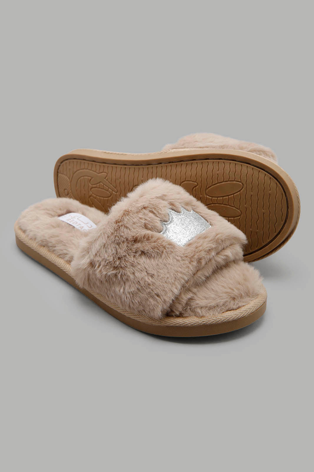 Redtag-Taupe-Crown-Slipper-Bundle,-Category:Slippers,-Colour:Taupe,-Deals:3-For-90,-Deals:New-In,-Filter:Women's-Footwear,-New-In-Women-FOO,-S22C,-Section:Women,-Women-Slippers-Women's-