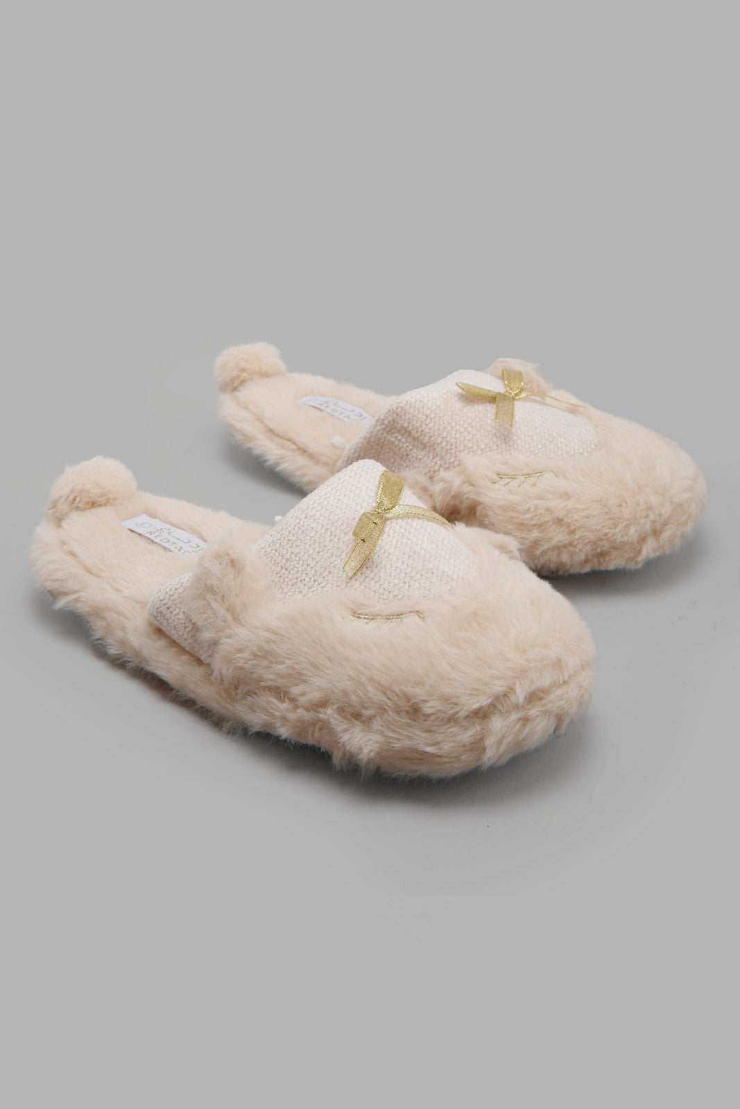 Redtag-Beige-Bunny-Ears-Slipper--Women's-