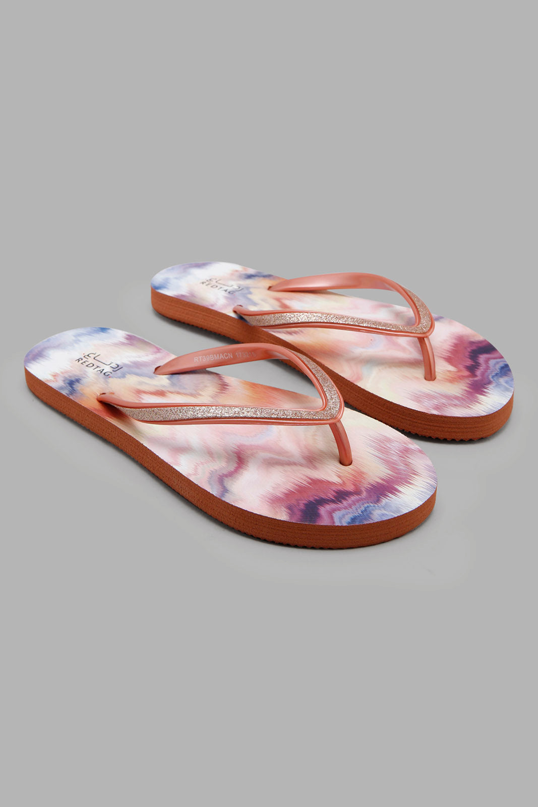 Redtag-Gold-Glitter-Watercolour-Flip-Flop-Category:Flip-Flops,-Colour:Gold,-Deals:New-In,-Filter:Women's-Footwear,-New-In-Women-FOO,-Non-Sale,-S22C,-Section:Women,-Women-Flip-Flops-Women's-