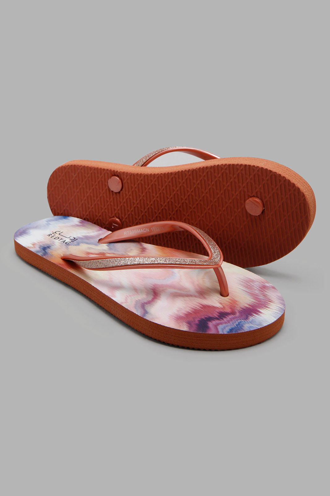 Redtag-Gold-Glitter-Watercolour-Flip-Flop-Category:Flip-Flops,-Colour:Gold,-Deals:New-In,-Filter:Women's-Footwear,-New-In-Women-FOO,-Non-Sale,-S22C,-Section:Women,-Women-Flip-Flops-Women's-