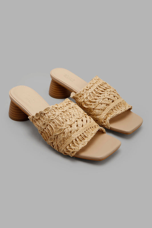 Redtag-Natural-Basket-Weave-Mule-Category:Sandals,-Colour:Beige,-Deals:New-In,-Filter:Women's-Footwear,-LEC-Sandals,-New-In-Women-FOO,-Non-Sale,-Section:Women,-W22A-Women's-