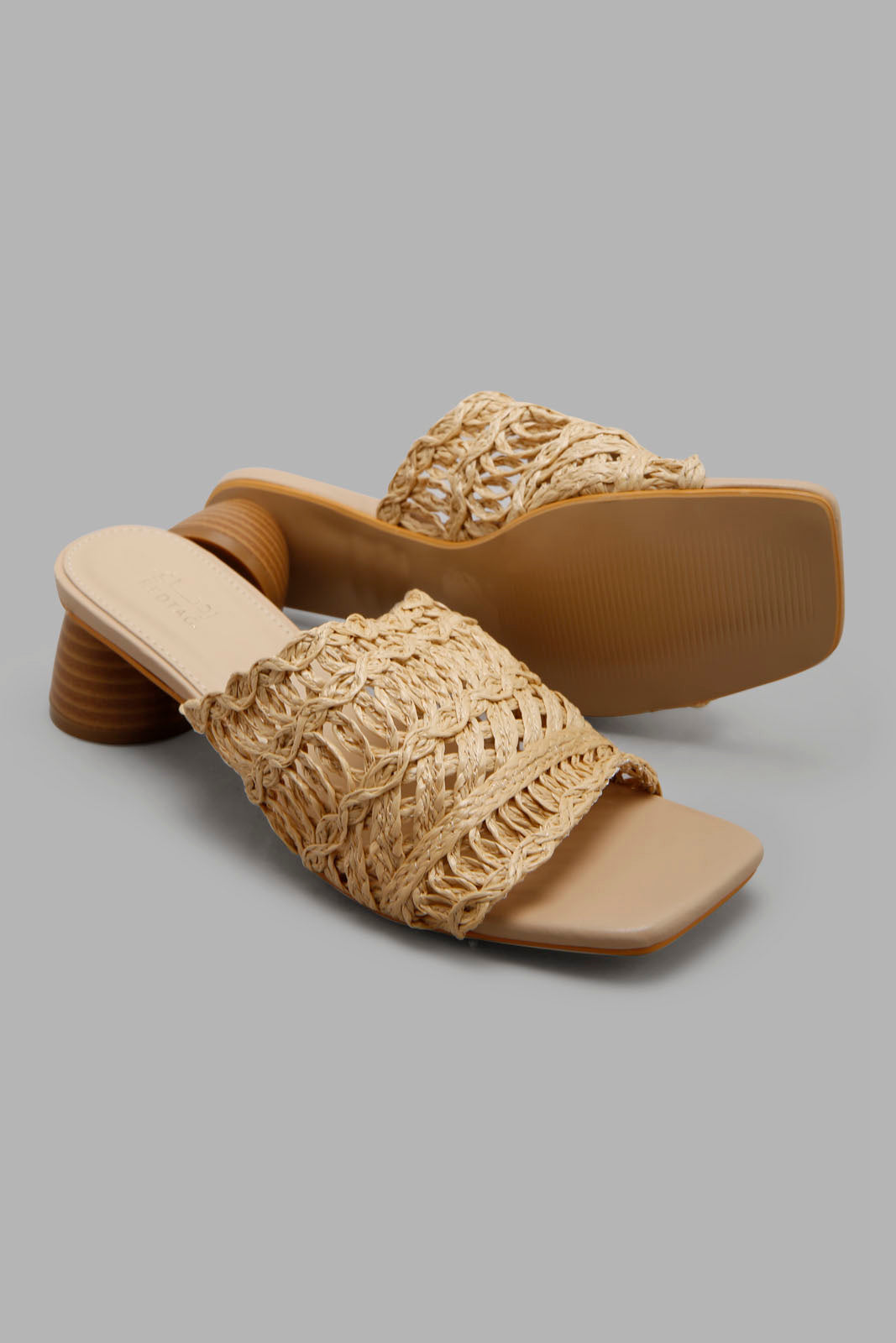 Redtag-Natural-Basket-Weave-Mule-Category:Sandals,-Colour:Beige,-Deals:New-In,-Filter:Women's-Footwear,-LEC-Sandals,-New-In-Women-FOO,-Non-Sale,-Section:Women,-W22A-Women's-
