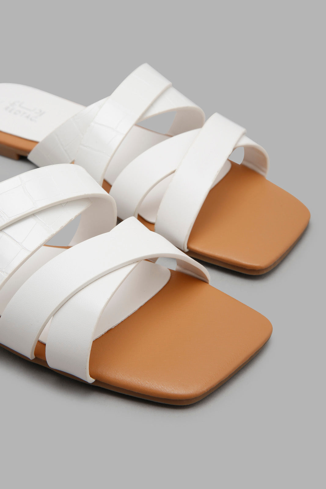 Redtag-White-Strapy-Mule-Category:Sandals,-Colour:White,-Filter:Women's-Footwear,-LEC-Sandals,-New-In,-New-In-Women-FOO,-Non-Sale,-Section:Women,-W22A-Women's-