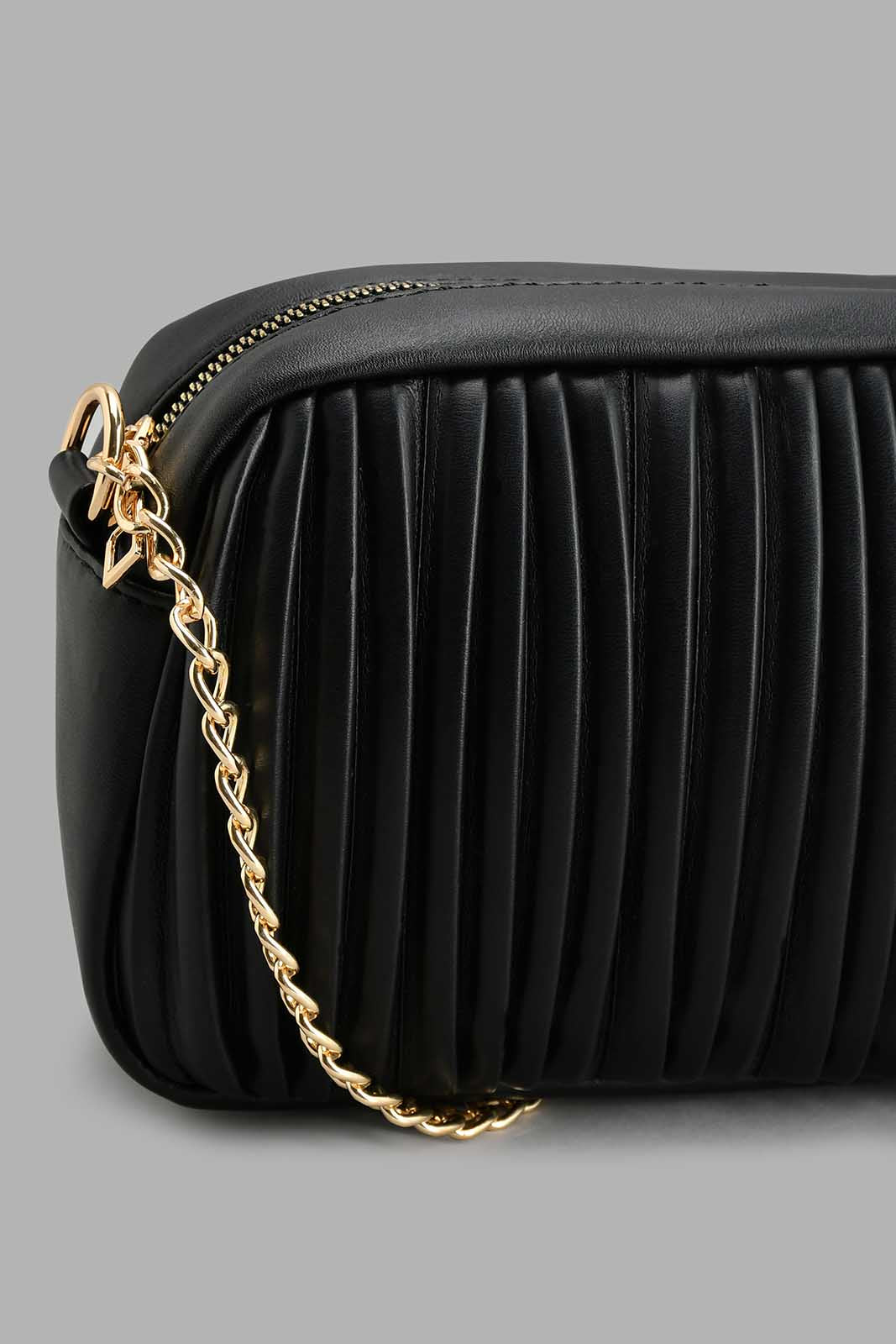 Redtag-Black-Pleated-Cross-Body-Bag-Cross-Body-Bags-Women-