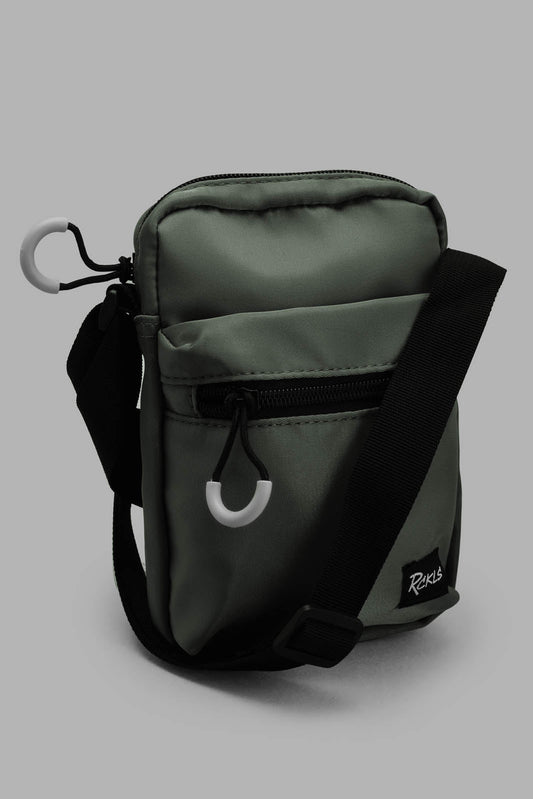 Redtag-Olive-Green-Crossbody-Bag-Category:Bags,-Colour:Green,-Deals:Sale,-Filter:Men's-Accessories,-Men-Bags,-New-In,-New-In-Men-ACC,-Non-Sale,-S22C,-Sale-Men-ACC,-Section:Men-Men's-