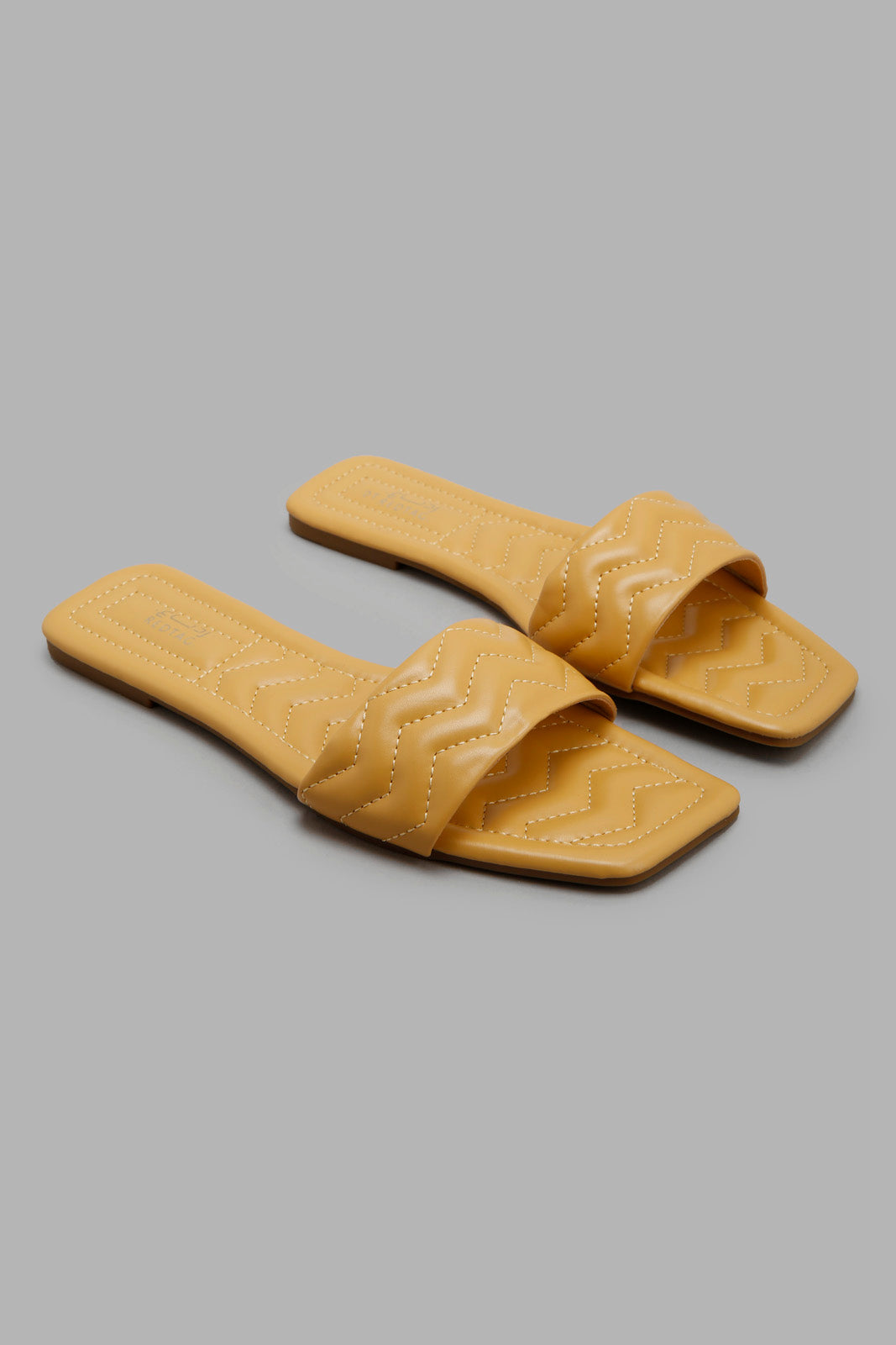 Redtag-Mustard-Quilt-Mule-Bundle,-Category:Sandals,-Colour:Mustard,-Deals:2-For-90,-Deals:New-In,-Filter:Women's-Footwear,-LEC-Sandals,-New-In-Women-FOO,-S22C,-Section:Women-Women's-