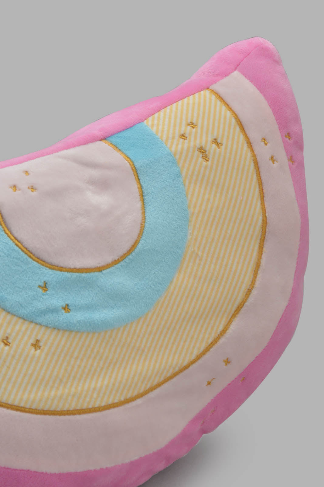 Redtag-Pink-Rainbow-Kids-Cushion-Category:Cushions,-Character,-Colour:Pink,-Filter:Home-Bedroom,-HMW-BED-Cushions,-New-In,-New-In-HMW-BED,-Non-Sale,-S22C,-Section:Homewares-Home-Bedroom-