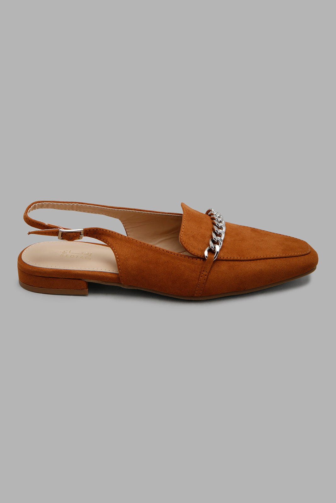 Redtag-Tan-Slingback-Loafer-Category:Shoes,-Colour:Tan,-Filter:Women's-Footwear,-New-In,-New-In-Women-FOO,-Non-Sale,-Section:Women,-W22O,-Women-Shoes-Women's-